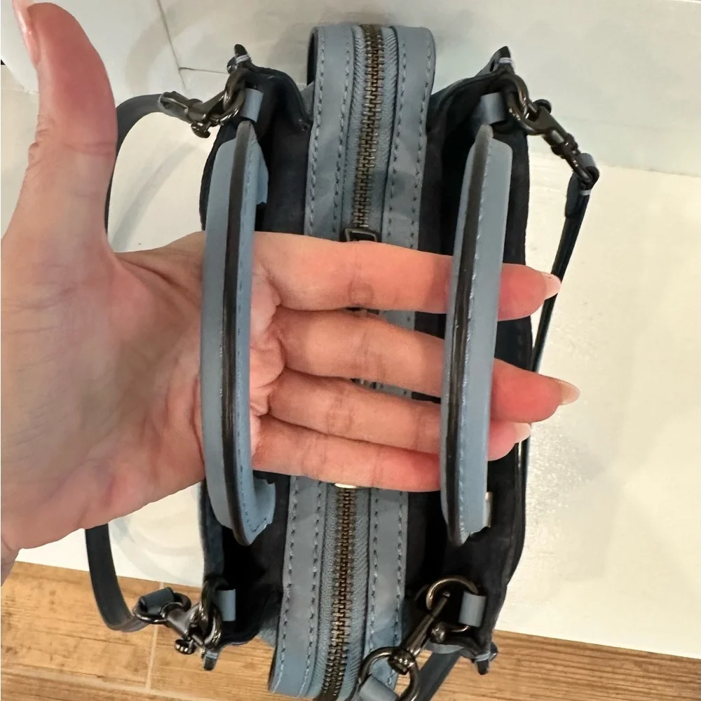 Coach 1941 Rogue 25 Slate Blue with Rivets Like New Bag with dustbag all extras - Picture 9 of 15